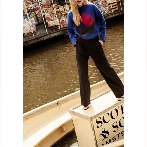 SCOTCH & SODA Blue Tulip Jumper Sweater - Picture 3 of 16